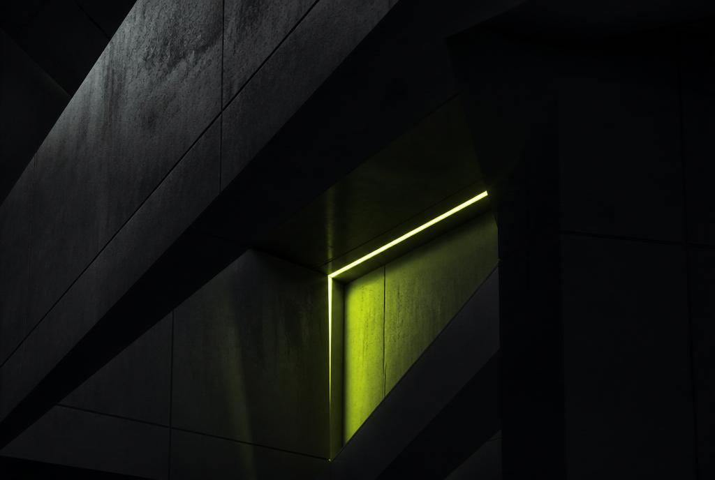 Abstract architectural lines representing mental resilience